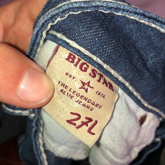 Big Star Liv jeans size 27L bootcut jeans dark wash jeans western durable jeans‌ - Picture 7 of 8